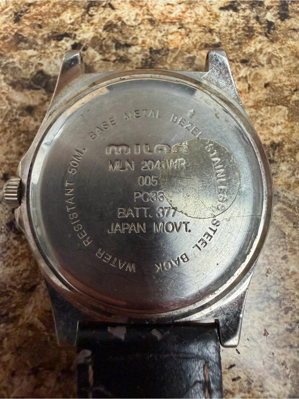 Milan MLN 204WP Men’s Quartz Watch Day Date 50M Japan Movement